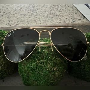 Ray Ban Unisex Polarized Sunglasses-55mm